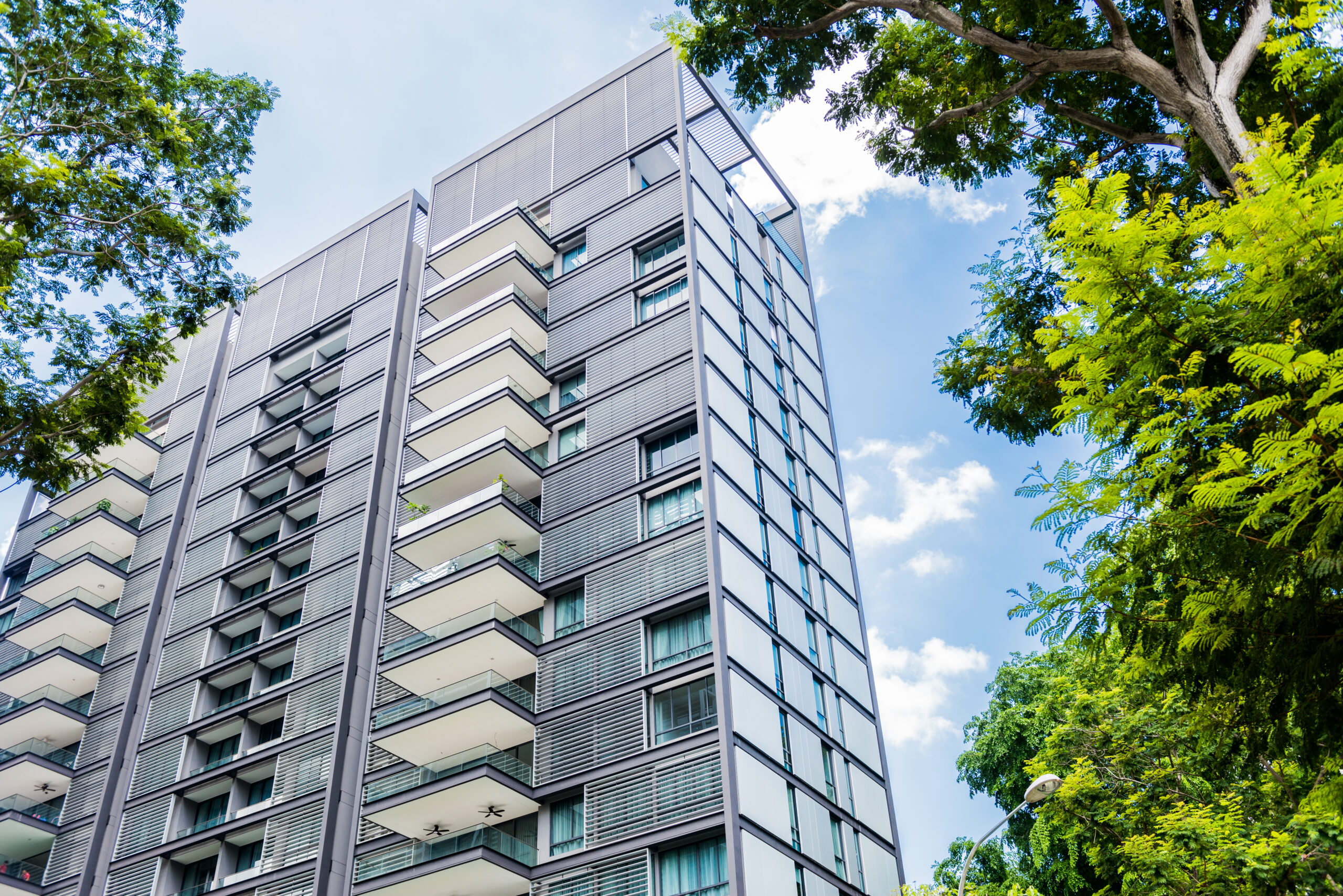 SINGAPORE-JUNE 20: Modern residential estate  in Singapore